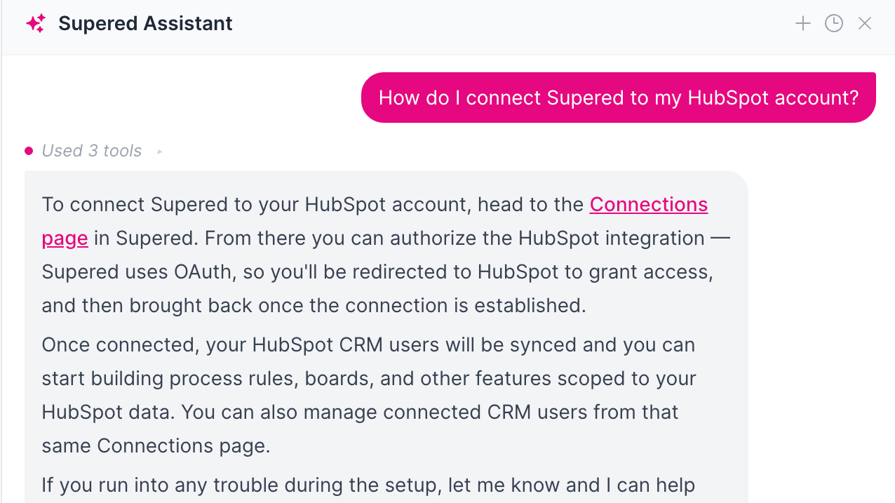 Supered AI-assistent